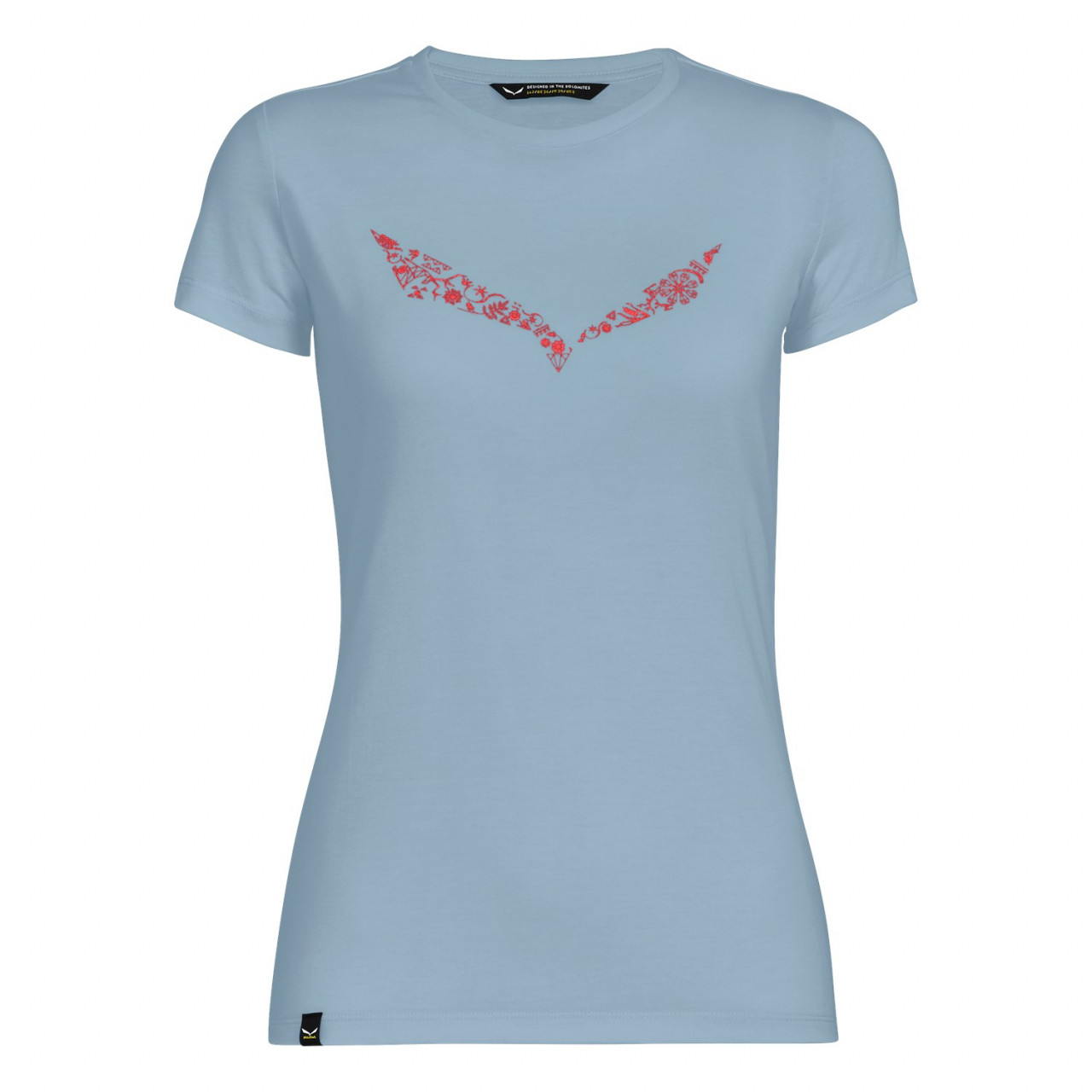 Salewa Solidlogo Dri-Release® Bayan T-Shirts Gri/Mavi Türkiye 964732JWU